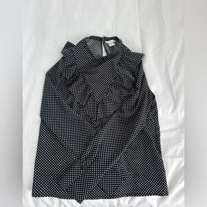 H&M Black and White Polka Dot Blouse
